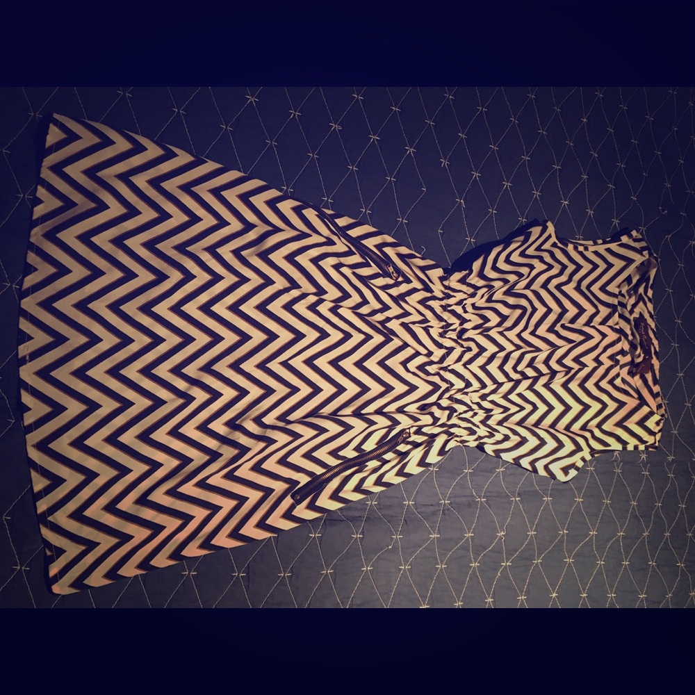 Chevron pattern dress